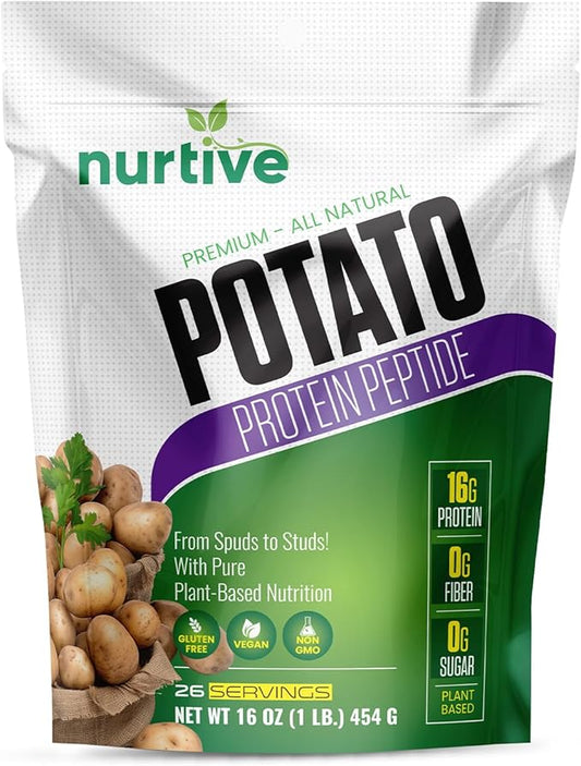 Potato Protein Peptide Powder 26 Servings (16 oz 454g)