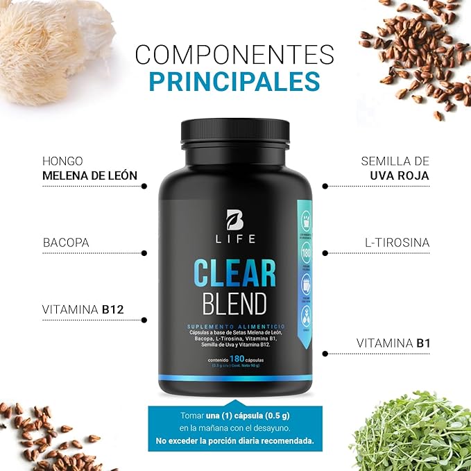 Clarity Complex with Natural Ingredients: Thiamin B1, Ashwagandha, 240 caps
