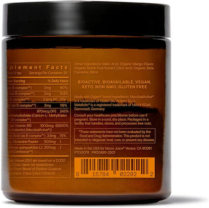 Moon Juice Ting B Complex & B12 Vitamin 4:1 Concentrated (25 Servings) 1.7oz)