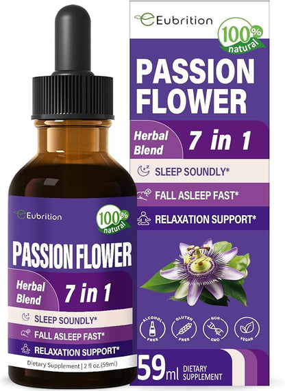 Passion Flower Liquid Drops for Sleep Supplement.2oz