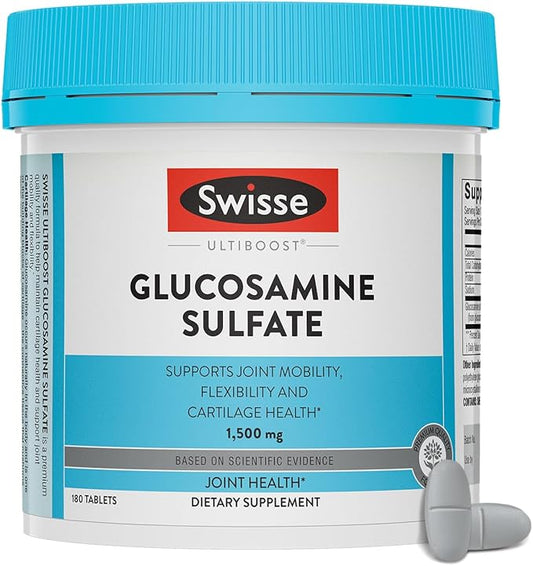 Swisse Glucosamine Sulfate Joint Support Supplement, 1500mg | 180 Tablets