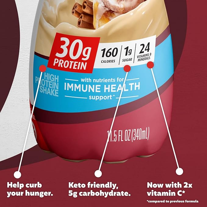 Premier Protein Shake, 30g Protein, 1g Sugar,24 Vitamins&Minerals Roll,11.5 fl 12