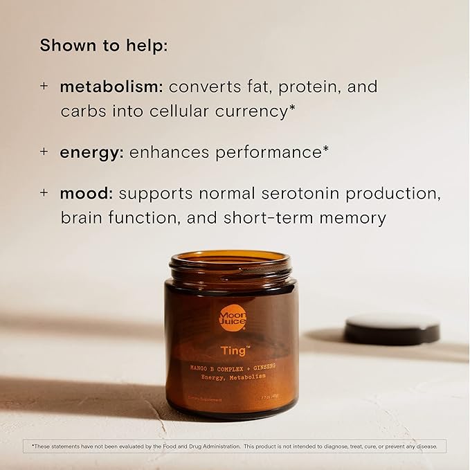 Moon Juice Ting B Complex & B12 Vitamin 4:1 Concentrated (25 Servings) 1.7oz)