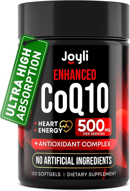 High Absorption CoQ10 500MG 10 Supplement 120 Softgels CoQ10 Nutritional Q10 - coq10 400mg 400mg softgels