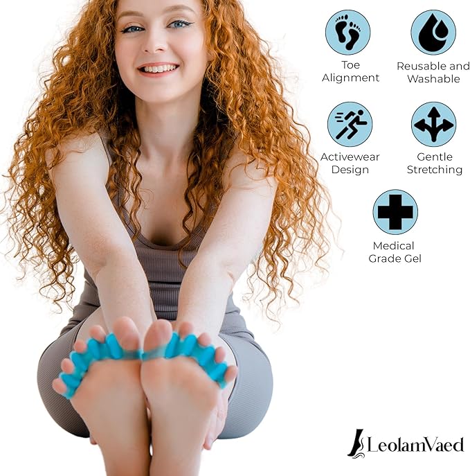 (4 Pieces) Reusable Toe Separators &