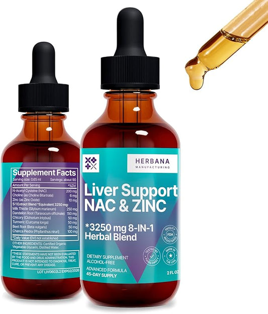 Liver Support & NAC, Zinc 2 fl