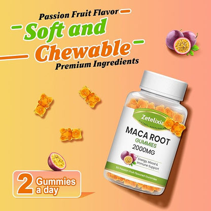 Superior Absorption Maca Root Gummies 2000 120 Gummies