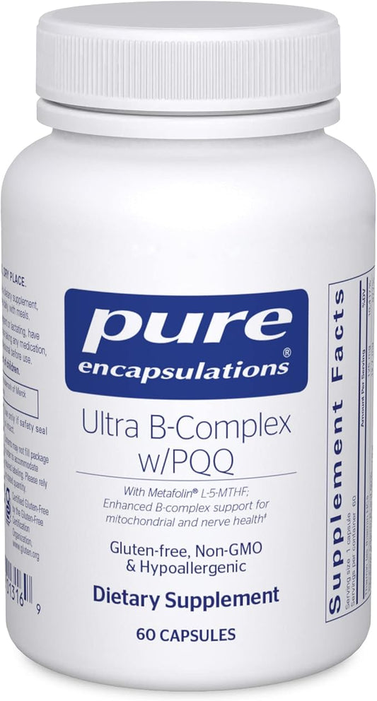 Pure Encapsulations Ultra B-Complex with PQQ 60 Capsules