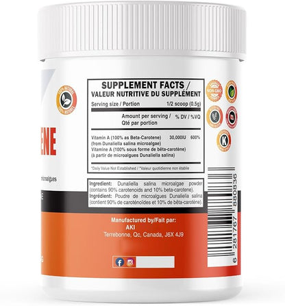 AKI Beta Carotene 10% Powder (1.5Oz, 42.52G) Highly
