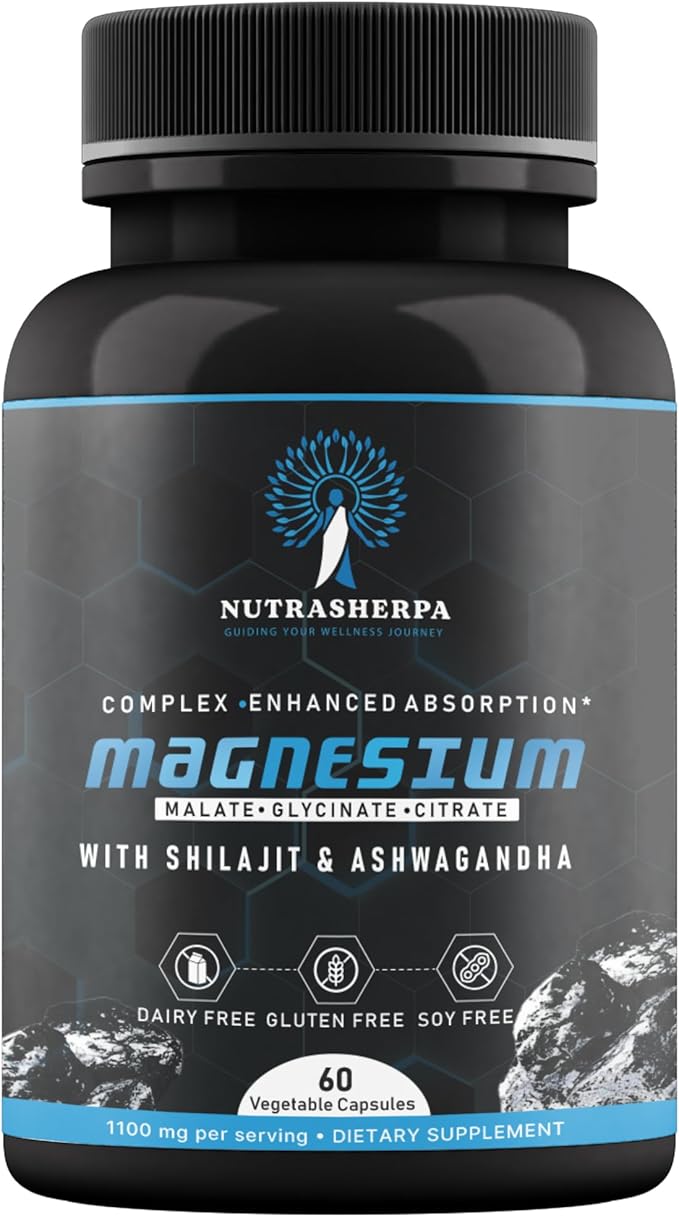 Magnesium Complex with Shilajit and Ashwagandha, 300mg Triple