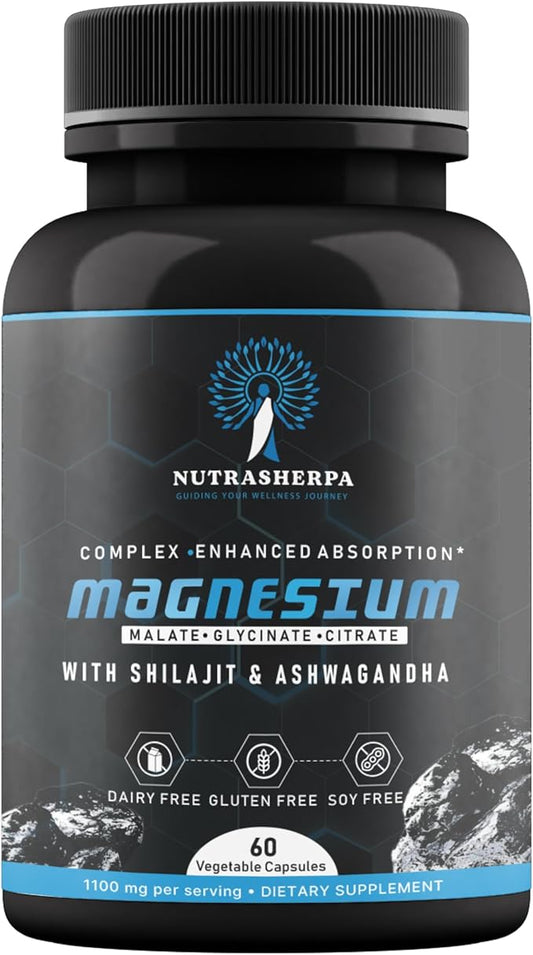 Magnesium Complex with Shilajit and Ashwagandha, 300mg Triple