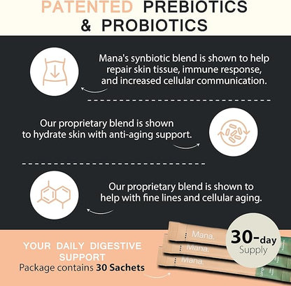 Mana Longevity Synbiotics Supplements 30 Count