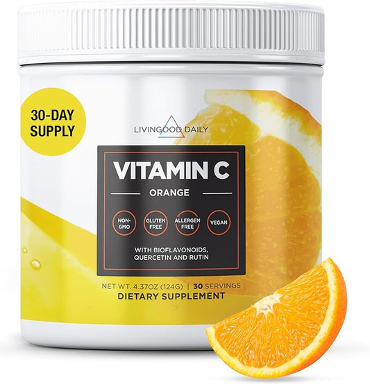 Livingood Daily High Dose Vitamin C 2,600mg Ascorbic 30 Servings