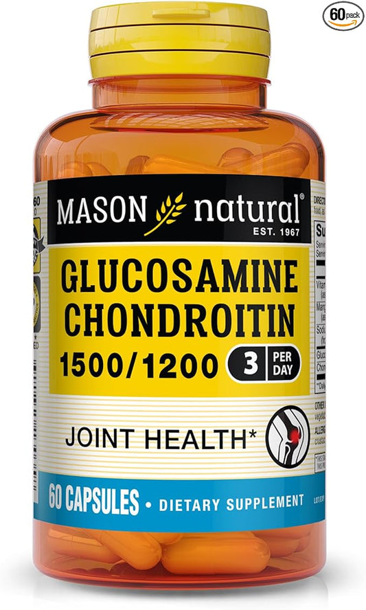 MASON NATURAL Glucosamine Chondroitin 1500/1200 60 Capsules