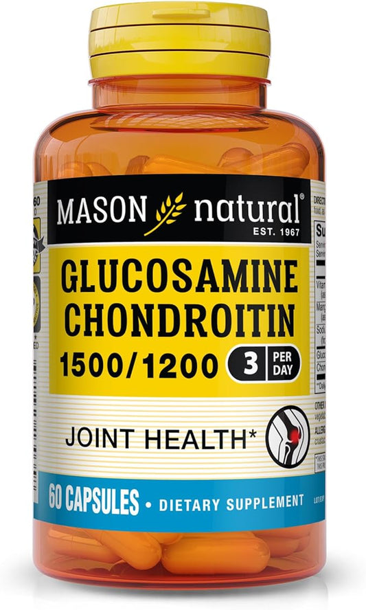 MASON NATURAL Glucosamine Chondroitin 1500/1200 60 Capsules