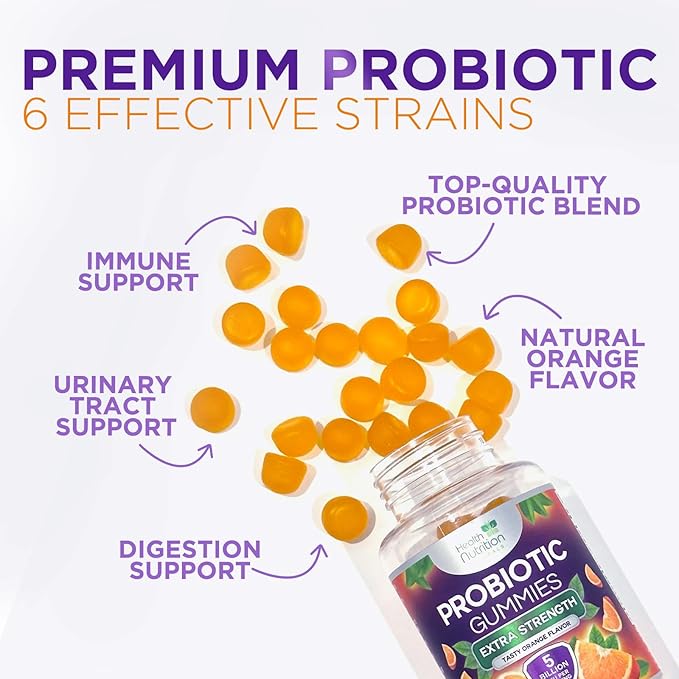 Daily Probiotic Gummies for Women & 5 Billion 120 Gummies