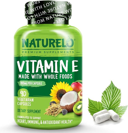 NATURELO Vitamin E 180 mg (300 IU) 90 Vegan