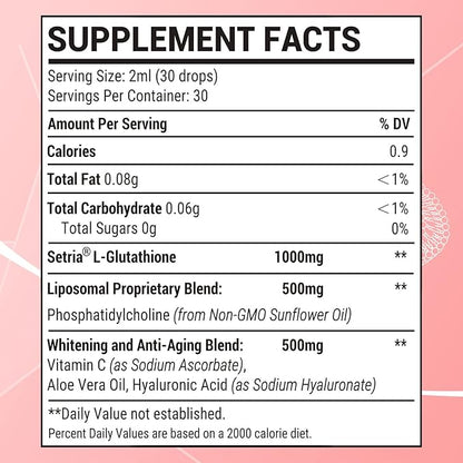 Liposomal Glutathione Liquid 1500 mg, Reduced 4.05 oz