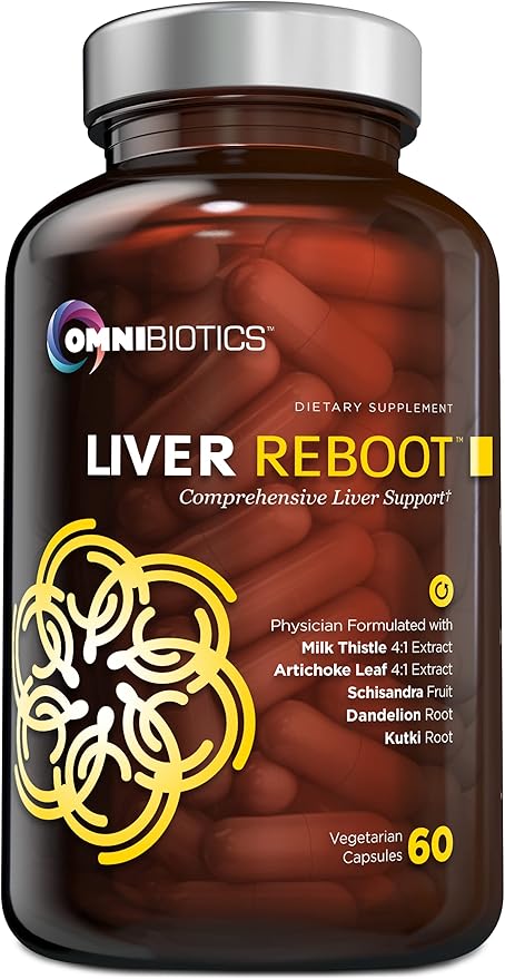 OmniBiotics Liver Detox Supplement, Liver Cleanse Support 60 Vegan