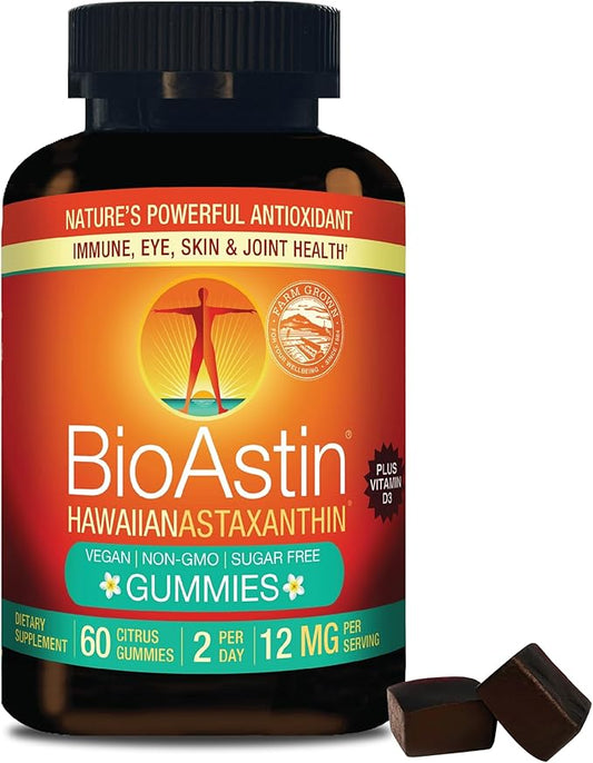 Nutrex Hawaii BioAstin Hawaiian Astaxanthin 12mg, 60 60 Gummies