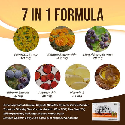 DAIKEN Lutein 10 mg Zeaxanthin 2 30 Softgels 2)