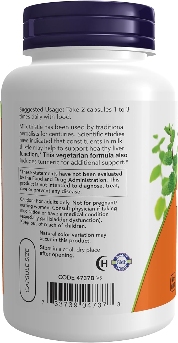 NOW Supplements, Silymarin Milk Thistle Extract 150 mg 120 Veg