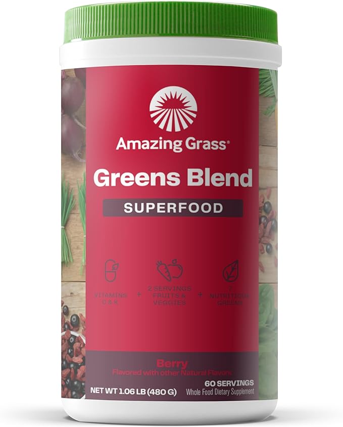 Amazing Grass Greens Superfood Powder: Greens 60 Servings