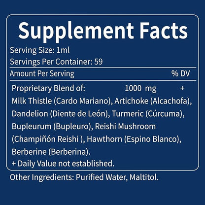 Milk Thistle Liver Support Drops Extract.2oz