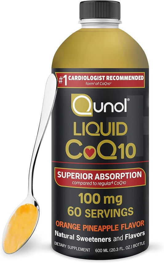 Qunol Liquid CoQ10 100mg, Superior Absorption Q10, Antioxidant 60 Servings, 20.3 oz