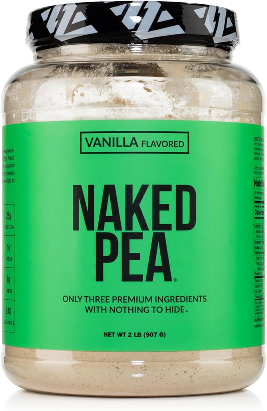 NAKED Vanilla Pea Protein Isolate from 3 Ingredients, 2LB