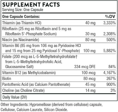 THORNE B-Complex #6 B6-60 Capsules