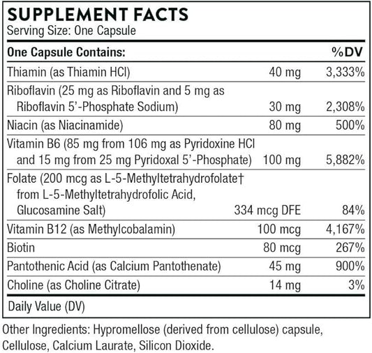 THORNE B-Complex #6 B6-60 Capsules