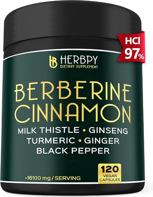 Berberine and Ceylon Cinnamon for Weight 7in1 with 120 Vegan