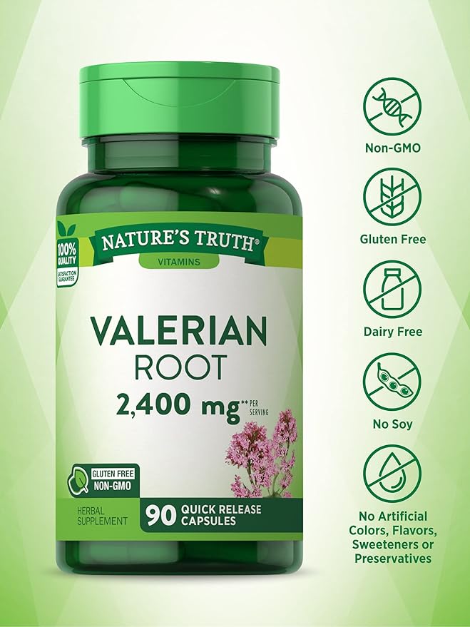 Nature's Truth Valerian Root Capsules 2400mg | 90 Count