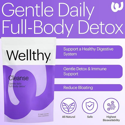 Wellthy Full Body Detox and Immune Support 30-Day Supply