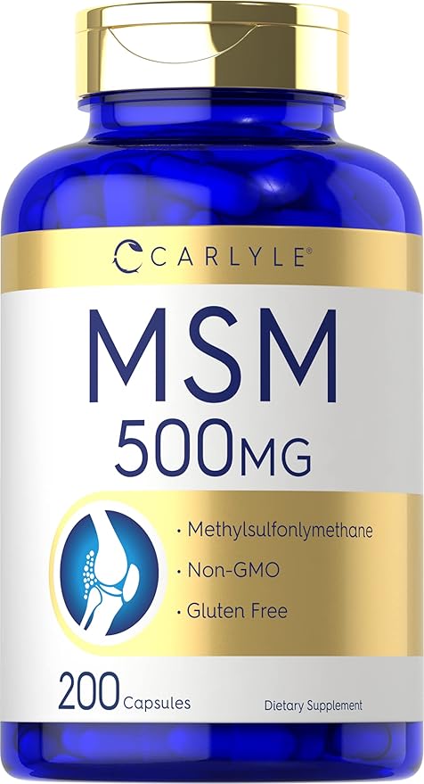 Carlyle MSM Supplement 500mg | 200 Capsules