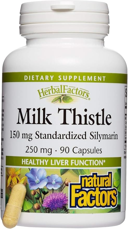 Natural Factors Milk Thistle Extract 250 90 CT