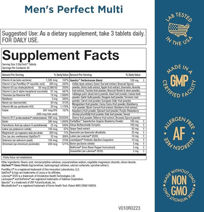 Purity Products Men's Perfect Multi from 90 Tablets