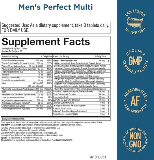 Purity Products Men's Perfect Multi from 90 Tablets