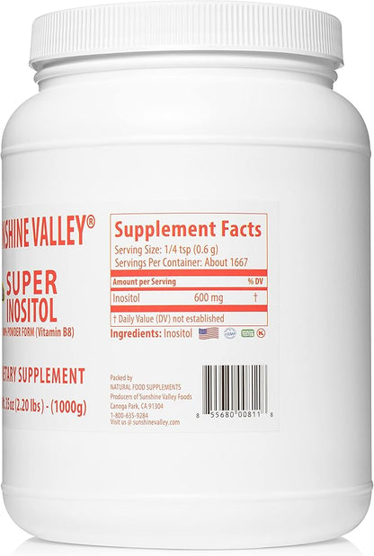 Super Inositol, Vitamin B8 Powdered Dietary 35oz