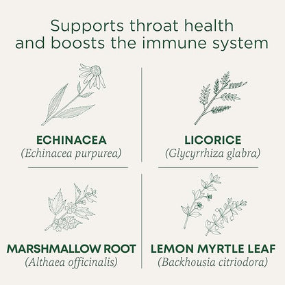 Traditional Medicinals Tea, Organic Throat Coat Lemon Echinacea, Supports Throat Health & Immune Function, 96 Tea Bags (3 Pack)