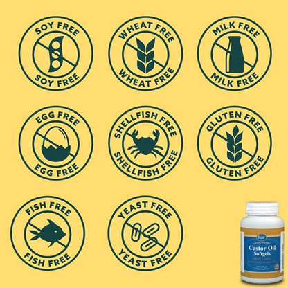Baar Castor Oil Softgels Natural Laxative
