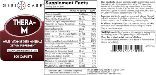GeriCare Thera High Potency Multivitamin 100 Count 1)