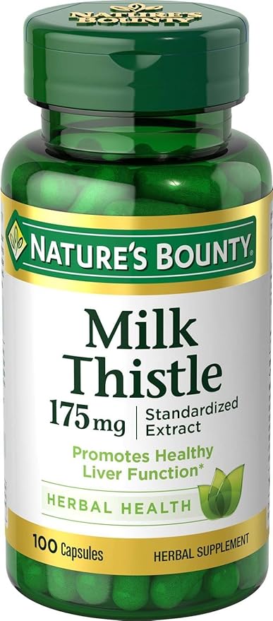 Nature's Bounty Milk Thistle, Herbal Health 175mg, 100 100 Softgels