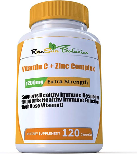RaeSun Botanics High Dose Vitamin C 120 Capsule 2 Month