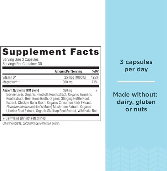 Magnesium Supplement by Ancient Nutrition, Magnesium 300mg with 90 Capsules