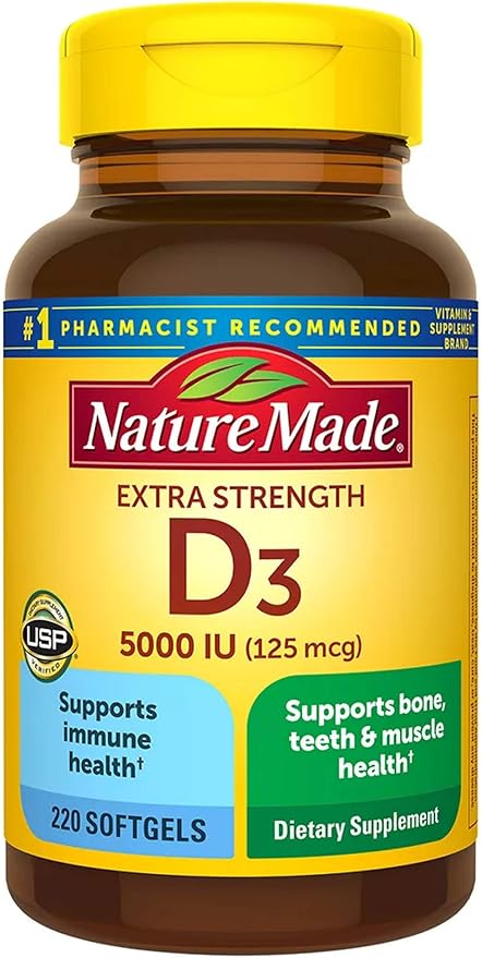 Nature Made Vitamin D-3 5000IU 220