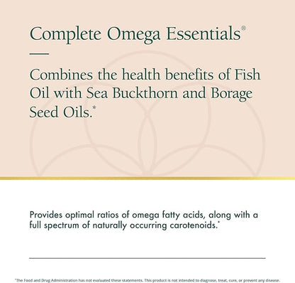 Natura Health Products Complete Omega Essentials Supplement 3, 6, 6, 7, 7, & 9 Fatty (120 softgels)