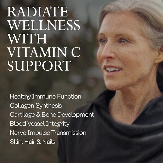 Solaray Vitamin C w/Rose HIPS, Acerola 1000mg, Supports 250 CT