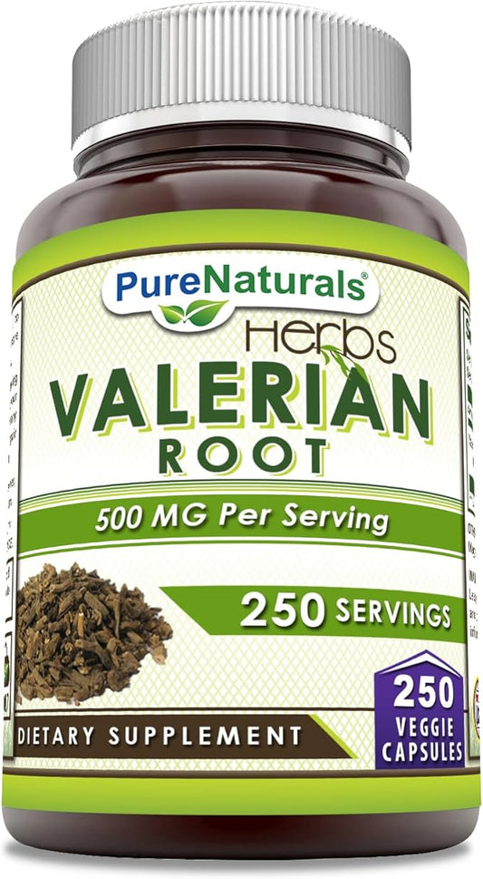 Pure Naturals Valerian Root Supplement 500 Mg (250 Count)